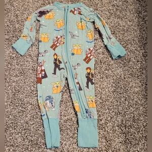 Little Sleepies Grogu And Friends Zippy 3-6 Months